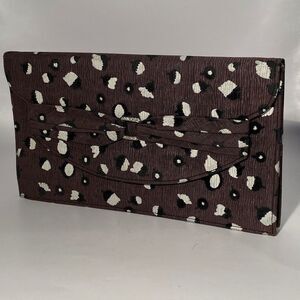 1362 Vintage !940’s Mr. stanley Clutch Purse Rhinestone Buckle Original Mirror